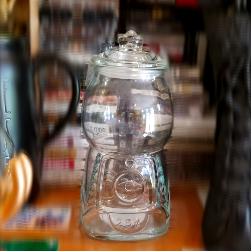 TARGET Bullseye clear Gumball Jar